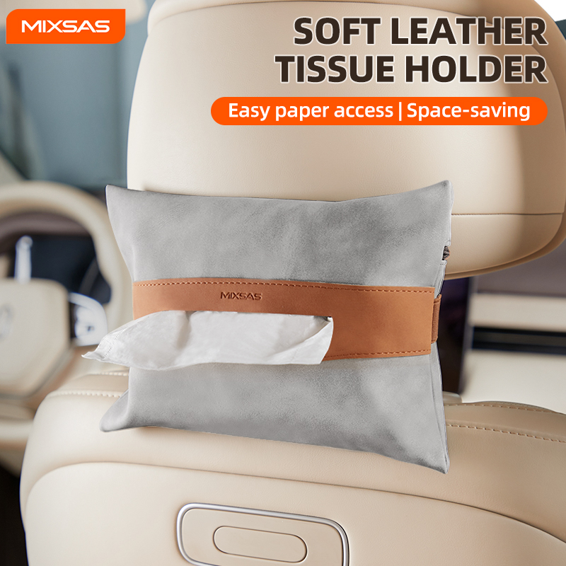 Interior Design Type - MIXSAS Universal Car Tissue Box PU
