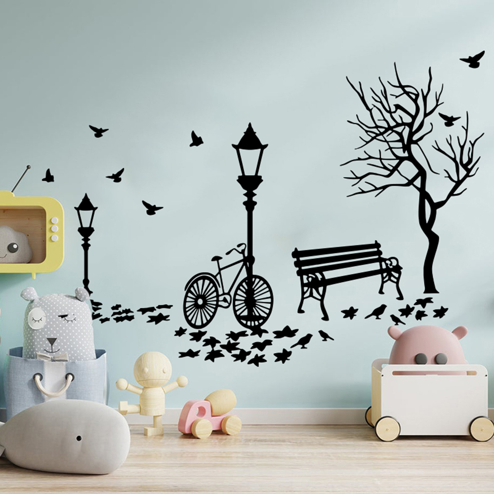 Modern Autumn Landscape Bike T - Interior Design Magazine ulasan dan harga