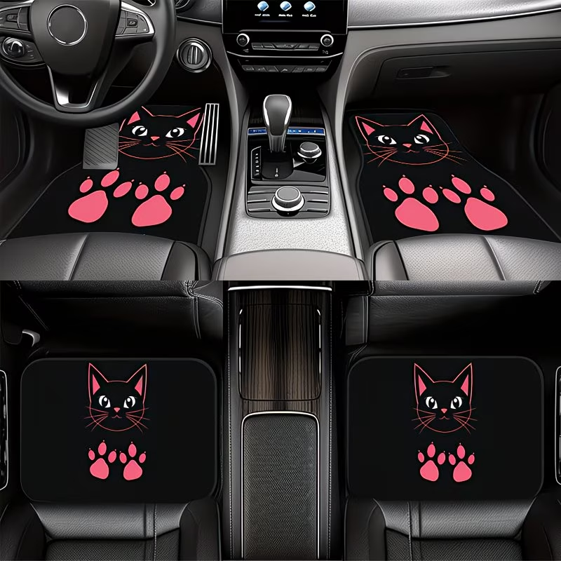 4Pcs Pink and Black Cat Paw Pr - Interior Design Type ulasan dan harga