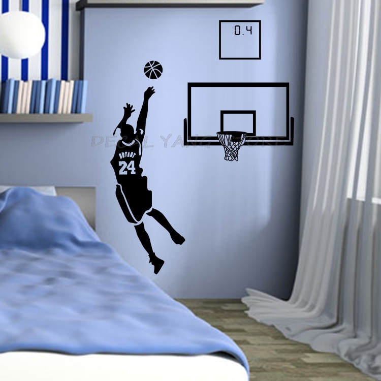 Sports Theme Wall Decals Baske - Interior Design Magazine ulasan dan harga
