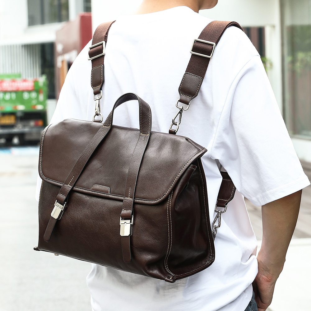 WESTAL 100% Leather Laptop Bag - Interior Design Documentation ulasan dan harga