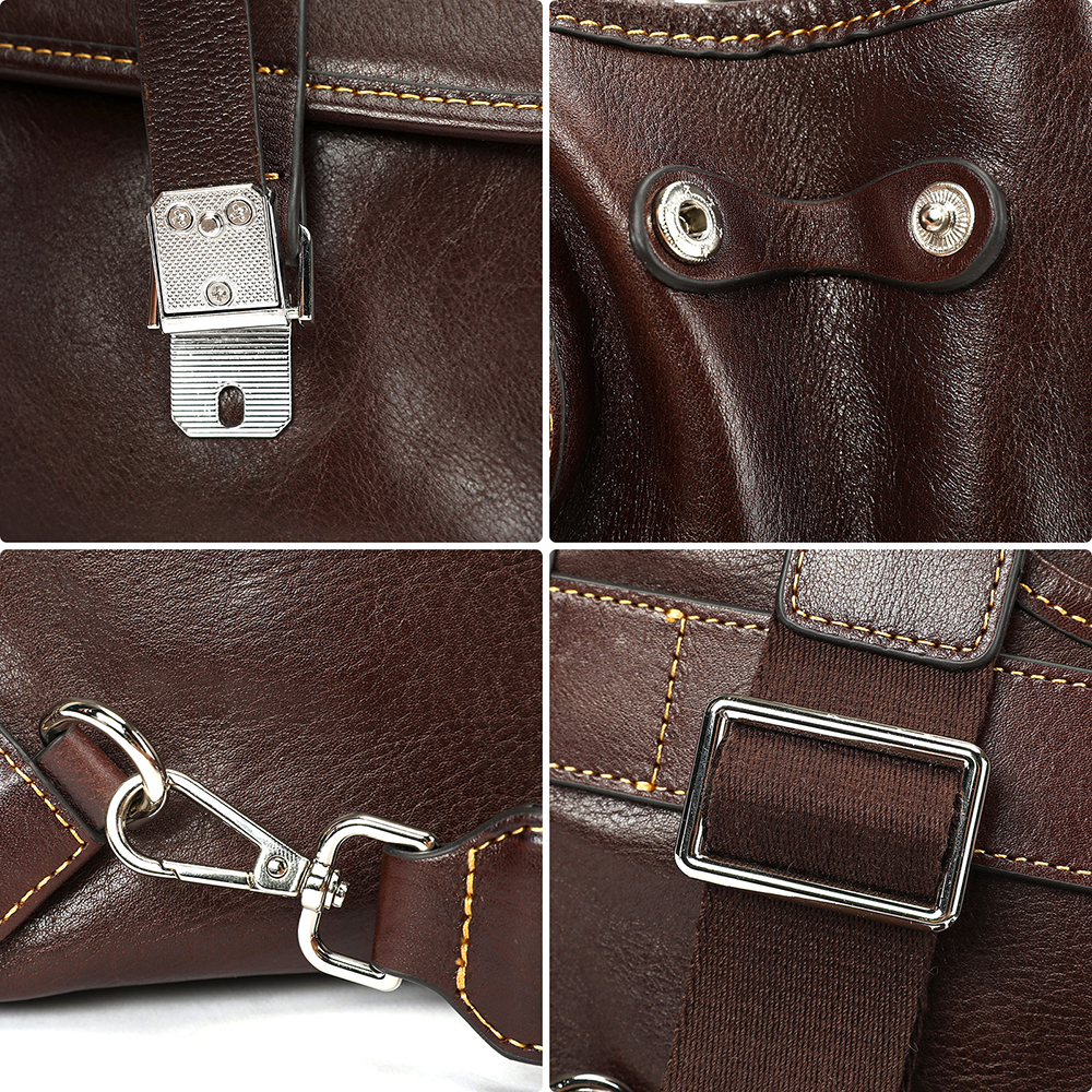 WESTAL 100% Leather Laptop Bag - Interior Design Documentation ulasan dan harga