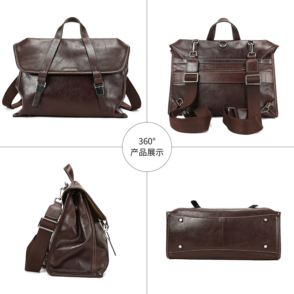 WESTAL 100% Leather Laptop Bag - Interior Design Documentation ulasan dan harga