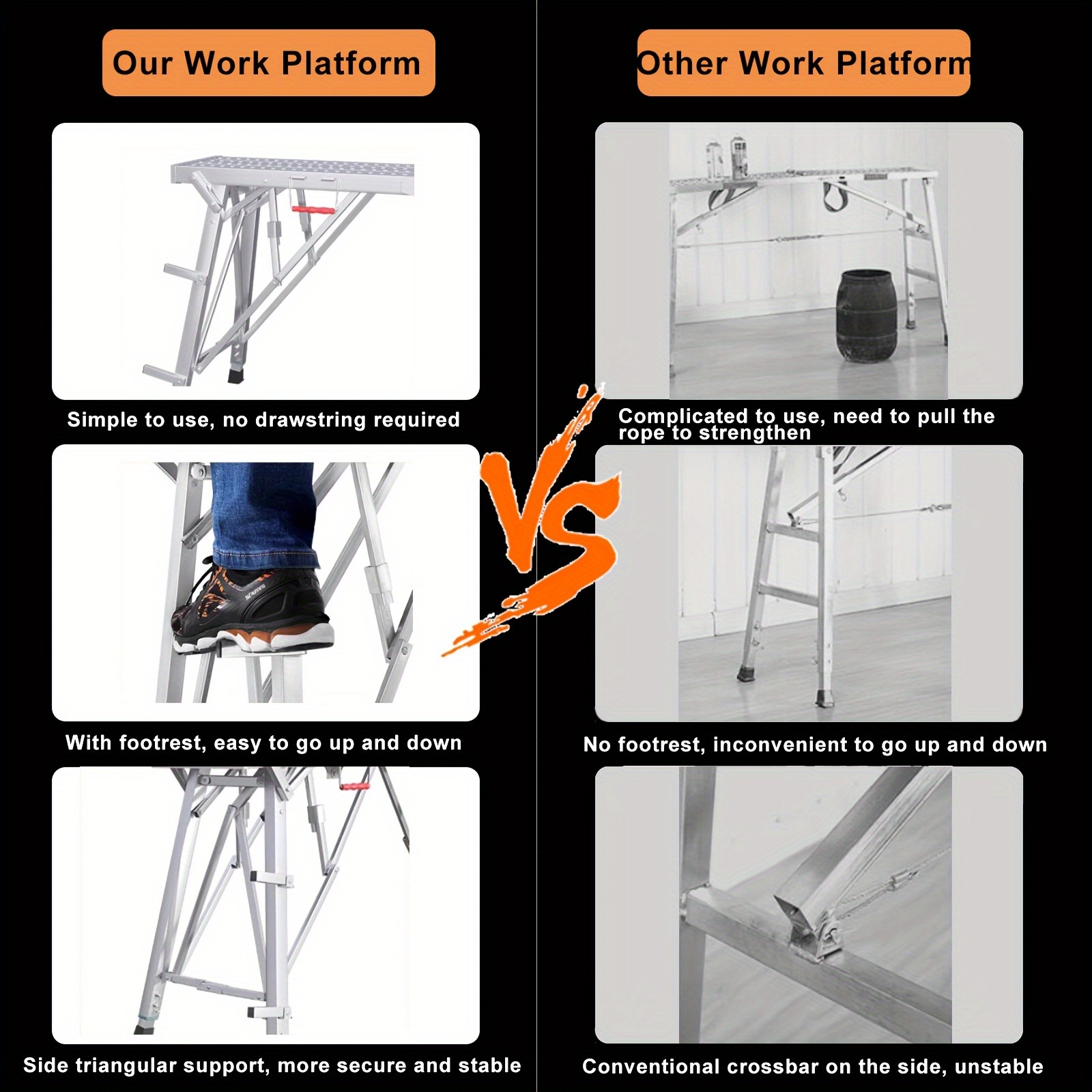 Adjustable Folding Work Platfo - Interior Design Type ulasan dan harga