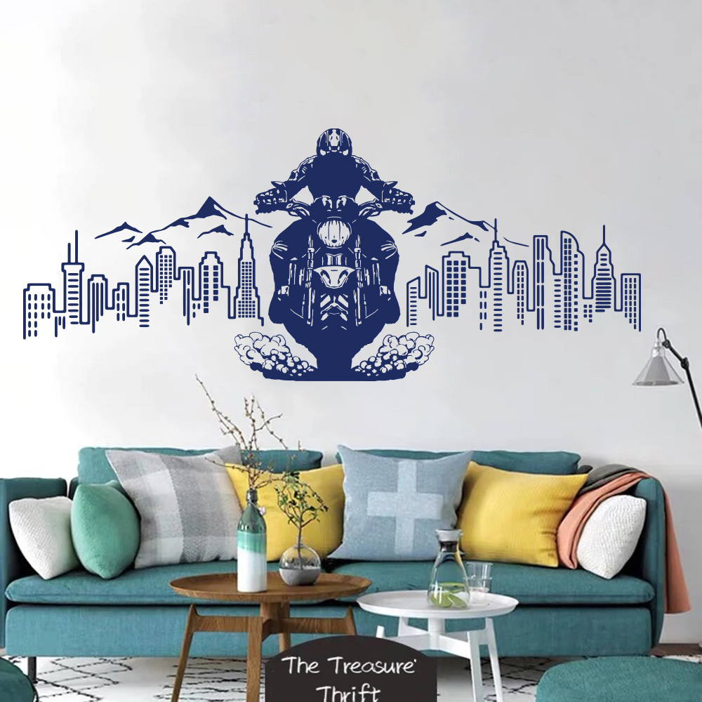 City Skyline Motorcycle Advent - Interior Design Magazine ulasan dan harga