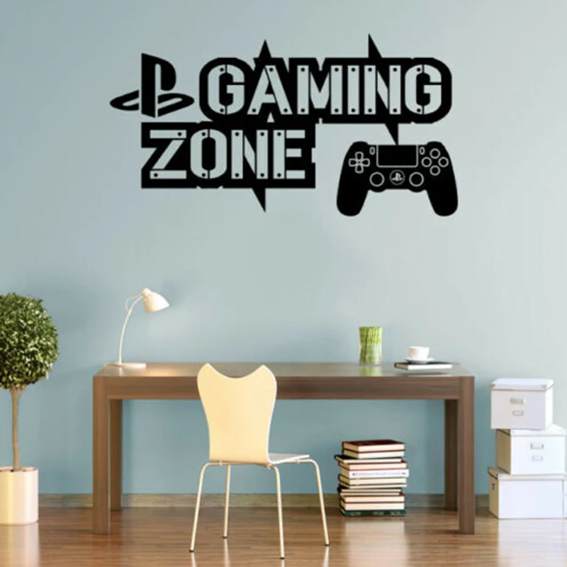 PS4 Gaming Zone Wall Stickers  - Interior Design Magazine ulasan dan harga