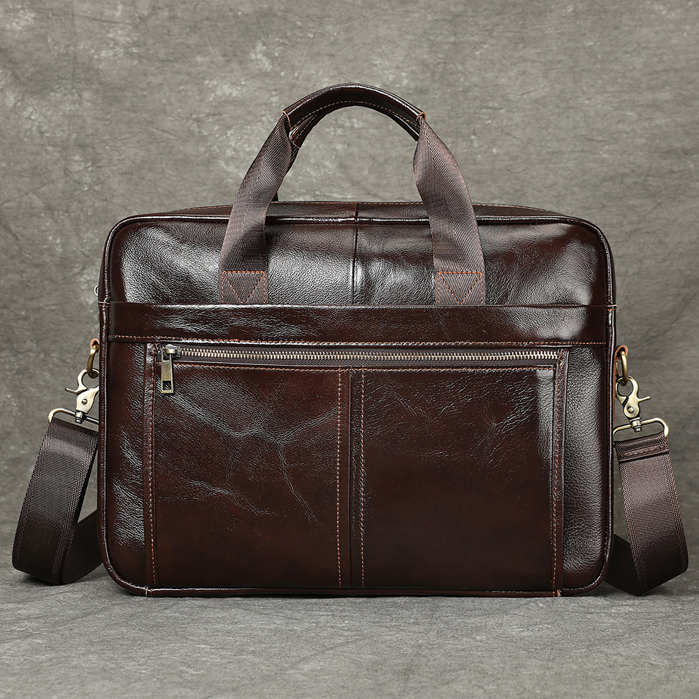 WESTAL 100% Leather Laptop Bag - Interior Design Documentation ulasan dan harga