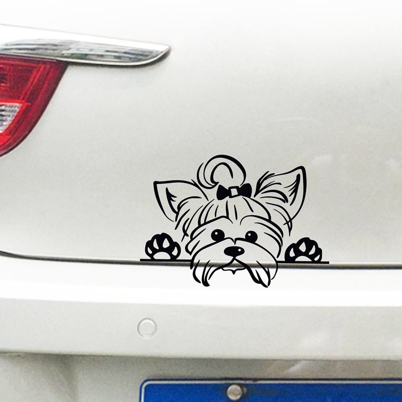 Yorkshire Terrier Vinyl Sticke - Interior Design Magazine ulasan dan harga
