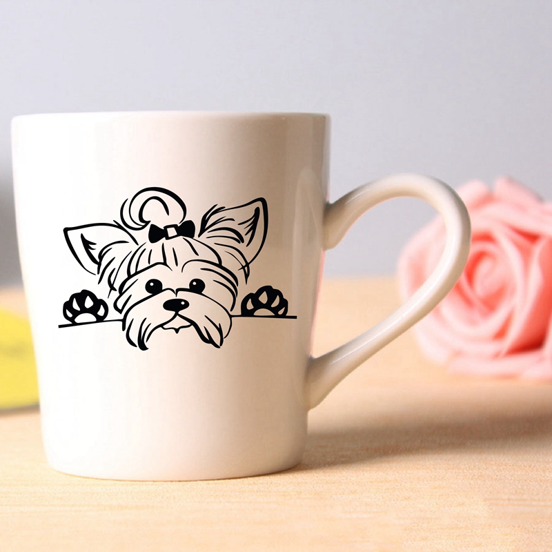Yorkshire Terrier Vinyl Sticke - Interior Design Magazine ulasan dan harga