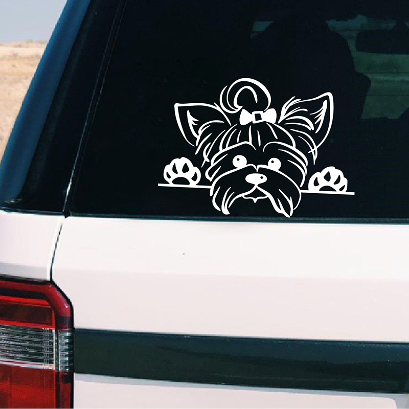 Yorkshire Terrier Vinyl Sticke - Interior Design Magazine ulasan dan harga