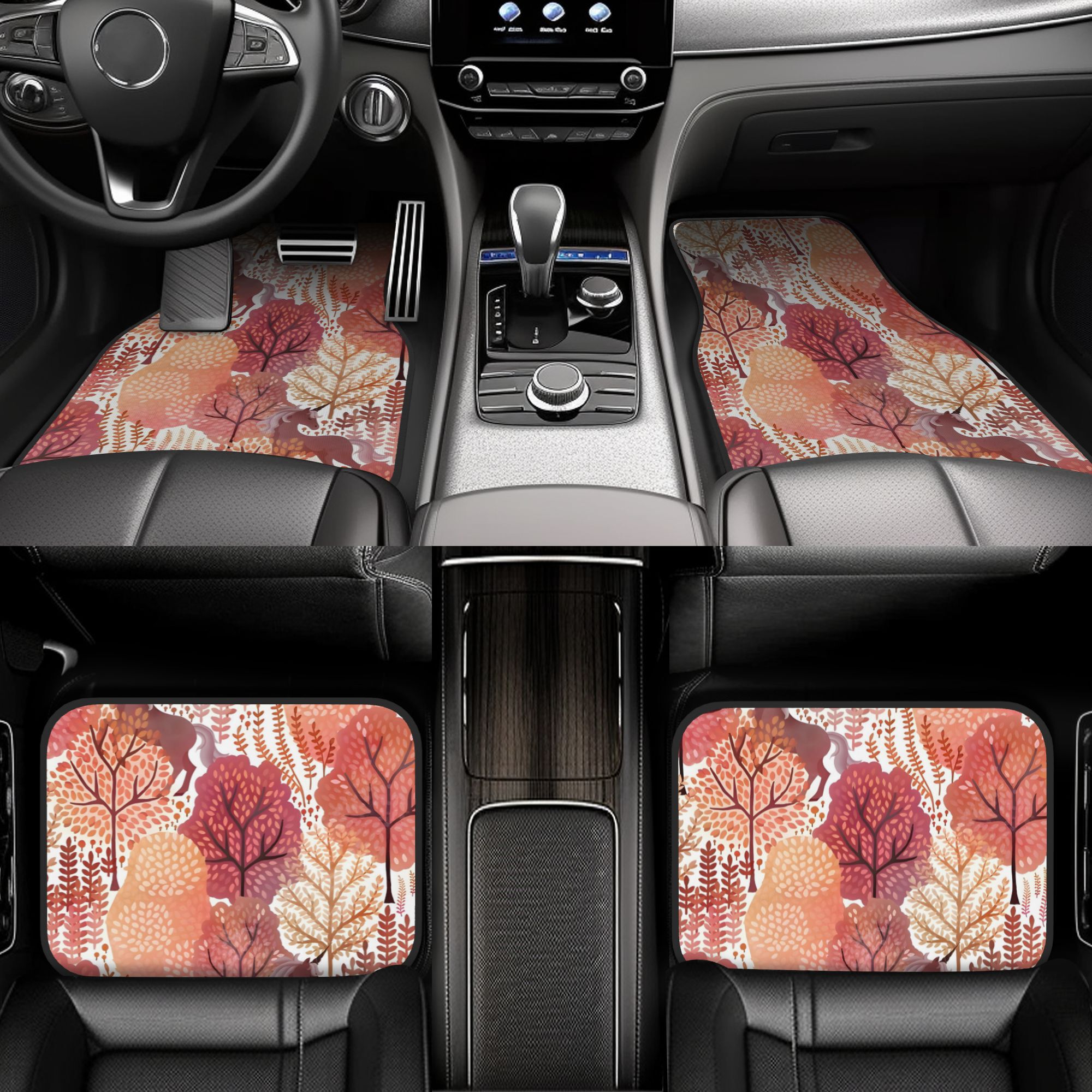 4pcs Hidden Unicorn Woods Autu - Interior Design Illustration ulasan dan harga