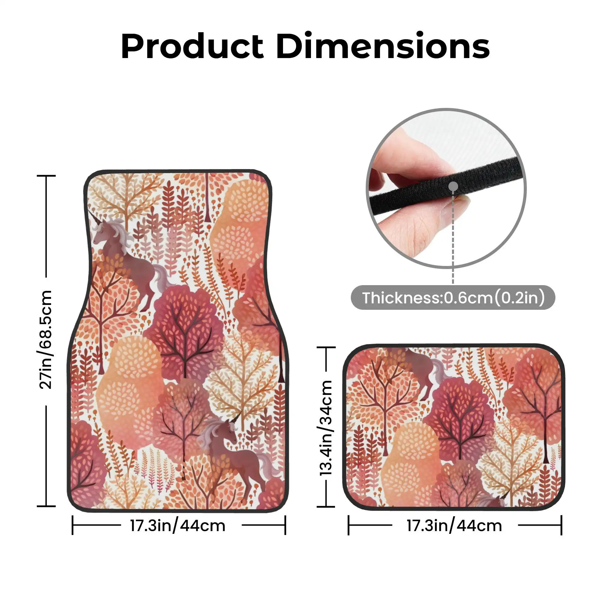 4pcs Hidden Unicorn Woods Autu - Interior Design Illustration ulasan dan harga