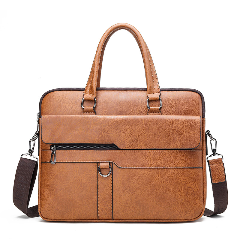 Men's Briefcase PU Leather Han - Interior Design Documentation ulasan dan harga