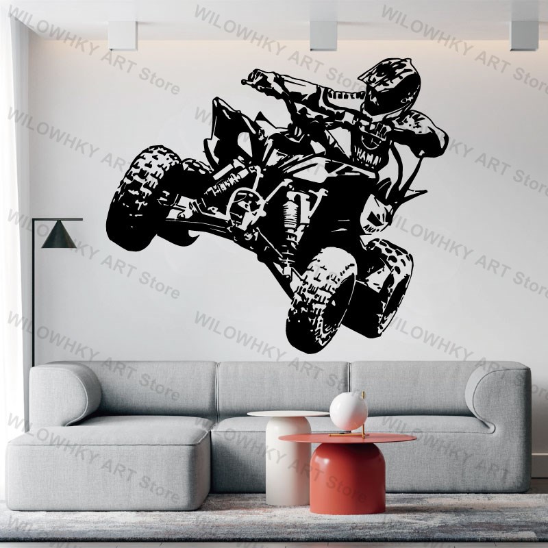 Four Wheel Mountain Bike Vinyl - Interior Design Magazine ulasan dan harga