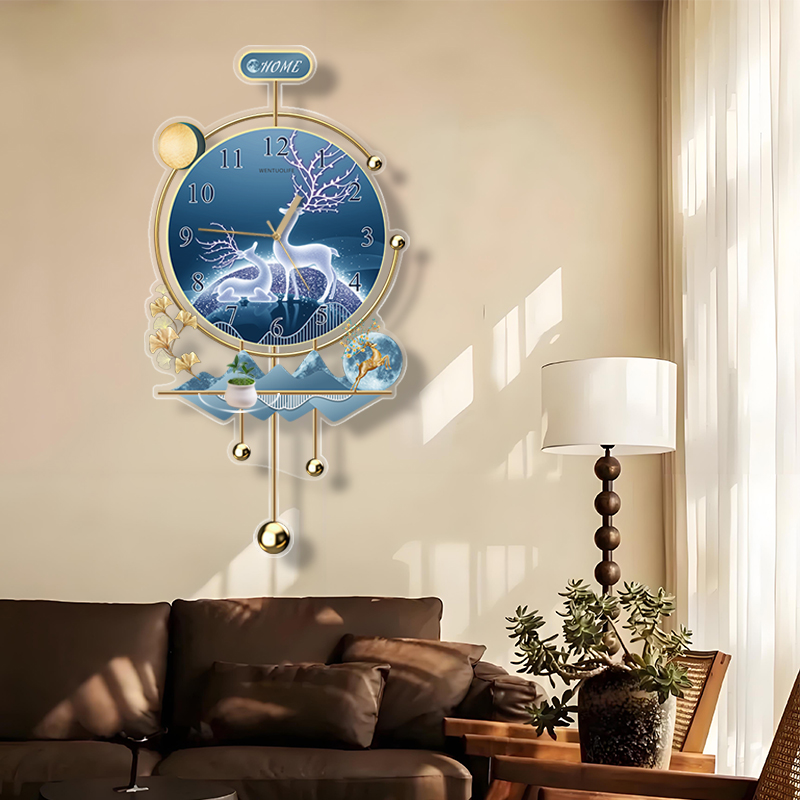 Sweep Movement Zen Wall Clock  - Interior Design Quiet Luxury ulasan dan harga