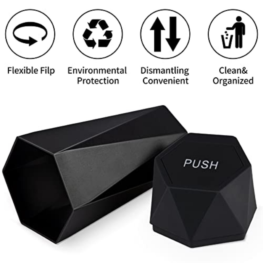Car Trash Can with Lid, Diamon - Interior Design Type ulasan dan harga